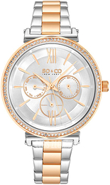 So & Co New York Madison Srebrny/Stal w kolorze różowego złota Ø38 mm 5520.3