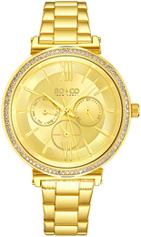 So & Co New York Madison Żółte złoto/Stal w odcieniu złota Ø38 mm 5520.4