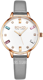 So & Co New York Chelsea Biały/Skóra Ø34 mm 5570.3