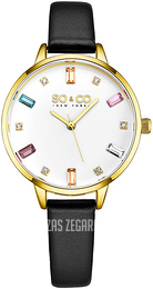 So & Co New York Chelsea Biały/Skóra Ø34 mm 5570.4