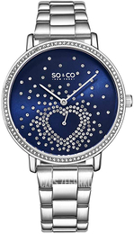 So & Co New York Madison Niebieski/Stal Ø39 mm 5580.2