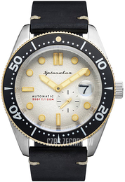 Spinnaker Croft Srebrny/Skóra Ø43 mm SP-5058-0A