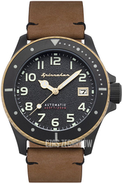 Spinnaker Spence Czarny/Skóra Ø42 mm SP-5066-04