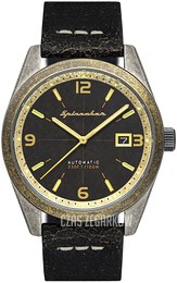 Spinnaker Fleuss Czarny/Skóra Ø43 mm SP-5069-01