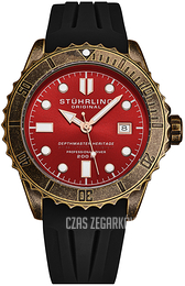 Stührling Original Depthmaster Heritage Czerwony/Guma Ø44 mm 1003.03