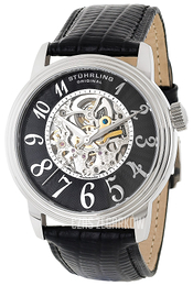 Stührling Original Classic Delphi Czarny/Skóra Ø44 mm 107A.33151