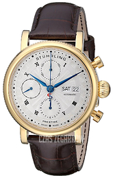 Stührling Original Srebrny/Skóra Ø40 mm 139.03