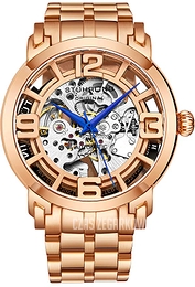 Stührling Original Legacy Winchester Szkieletowa tarczy/Stal w kolorze różowego złota Ø44 mm 165B2B.334414