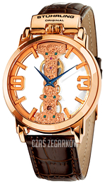 Stührling Original Zloty/Skóra Ø44 mm 165E.3345K14