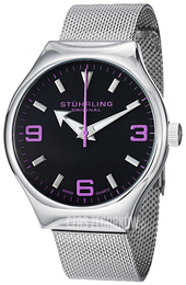 Stührling Original Aviator Czarny/Stal Ø42 mm 184.331183