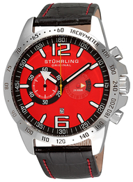 Stührling Original Concorso Czerwony/Skóra Ø47.6 mm 210B.331540