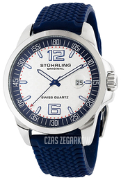 Stührling Original Aviator Srebrny/Guma Ø44 mm 219.3316C16
