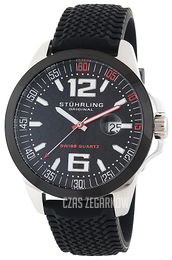 Stührling Original Aviator Czarny/Guma Ø44 mm 219A.332D664