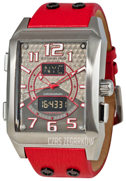 Stührling Original Szary/Skóra Ø42 mm 255B.3315H73