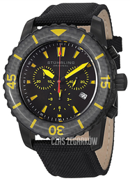 Stührling Original Aquadiver Czarny/Skóra Ø45 mm 3268.03