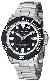 Stührling Original Aquadiver Czarny/Stal Ø45 mm 328B.33111