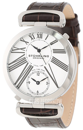 Stührling Original Srebrny/Skóra Ø43 mm 377.3315K2