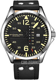 Stührling Original Aviator Czarny/Skóra Ø41 mm 3916.1