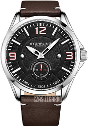 Stührling Original Aviator Czarny/Skóra Ø43 mm 3934.1