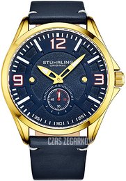 Stührling Original Aviator Niebieski/Skóra Ø43 mm 3934.5