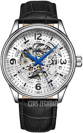 Stührling Original Denmark Srebrny/Skóra Ø42 mm 3947.1