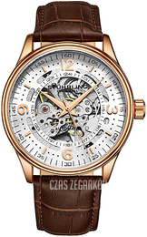 Stührling Original Denmark Srebrny/Skóra Ø42 mm 3947.5