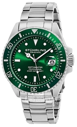 Stührling Original Zielony/Stal Ø42 mm 3950.3