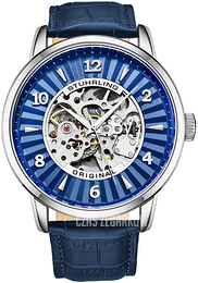 Stührling Original Legacy Niebieski/Skóra Ø48 mm 3973.3