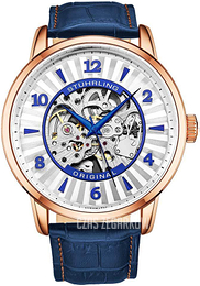 Stührling Original Legacy Srebrny/Skóra Ø48 mm 3973.4