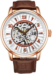 Stührling Original Legacy Srebrny/Skóra Ø48 mm 3973.5