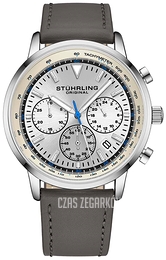 Stührling Original Monaco Srebrny/Skóra Ø44 mm 3986L.1