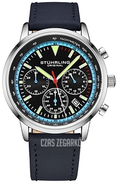 Stührling Original Monaco Czarny/Skóra Ø44 mm 3986L.2