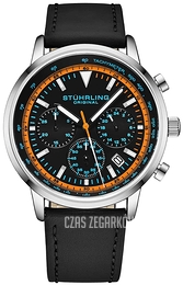 Stührling Original Monaco Czarny/Skóra Ø44 mm 3986L.3