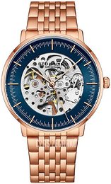 Stührling Original Legacy Niebieski/Stal w kolorze różowego złota Ø42 mm 3994.4
