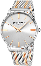 Stührling Original Symphony Srebrny/Stal w kolorze różowego złota Ø42 mm 3998.4