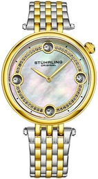 Stührling Original Symphony Biały/Stal w odcieniu złota Ø38 mm 3999.2