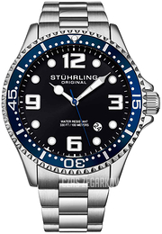 Stührling Original Regatta Champion Czarny/Stal Ø44 mm 4006.1