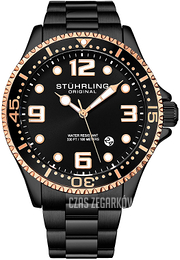 Stührling Original Regatta Champion Czarny/Stal Ø44 mm 4006.5