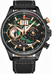 Stührling Original Ace Aviator Szkieletowa tarczy/Skóra Ø45 mm 4010.4