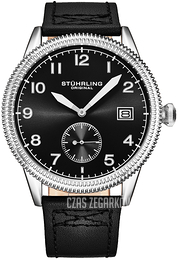 Stührling Original Aviator Czarny/Skóra Ø44 mm 4011.2