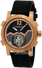 Stührling Original Tourbillon Czarny/Skóra Ø42 mm 407A.333X31