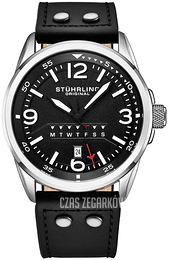 Stührling Original Aviator Czarny/Skóra Ø44 mm 447A.01