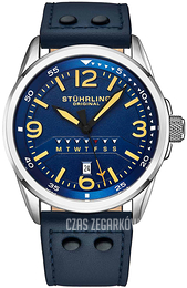 Stührling Original Aviator Niebieski/Skóra Ø44 mm 447A.03