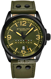 Stührling Original Aviator Zielony/Skóra Ø44 mm 447A.06