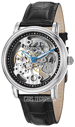 Stührling Original Legacy Srebrny/Skóra Ø40 mm 458G.33151