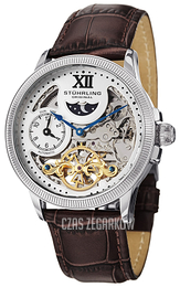 Stührling Original Srebrny/Skóra Ø42 mm 470.3315