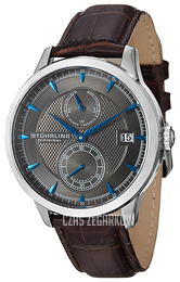 Stührling Original Szary/Skóra Ø42 mm 493.3315K54