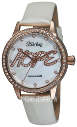 Stührling Original Biały/Tkanina Ø37.9 mm 519H.1145P7