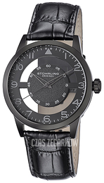 Stührling Original Aviator Czarny/Skóra Ø42 mm 650.04