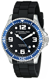 Stührling Original Aquadiver Czarny/Guma Ø44 mm 675.01SET